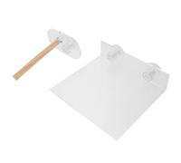 COLLBATH 2 Pièces perchoir à Oiseaux Moyen Support à Oiseaux pour Le Bain bâton de broyage de Conure perchoir de pour tourtereaux Perche d'aspiration de Transparent