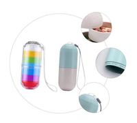 COLLBATH 2 pièces Pilulier Jours Étanche Organisateur Compartiments Hebdomadaires Compact pour Voyage et Déplacements