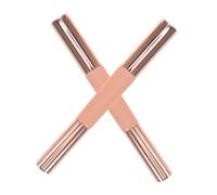 COLLBATH 2 Pièces Pinceau Maquillage Double Embout Silicone Applicateur Lèvres et Correcteur Mini Réutilisable Brosse Douce et Portable pour Maquillage Précis