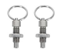 COLLBATH 2 pièces Piston à Ressort Inoxydable avec Anneau de Tirage Goupille de Positionnement Mécanique Accessoires pour Équipement Industriel et Moulage