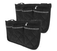 COLLBATH 2 Pièces Rangement pour Fauteuil Lot Stockage avec Bandes Réfléchissantes Organisateur Multi pour Accoudoir de Fauteuils Rollators