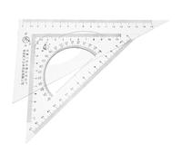 COLLBATH 2 pièces Règle Triangulaire Transparente pour Dessin Technique Outils de Mathématiques Multifonctionnels Adaptés Aux Étudiants Design et Ingénierie