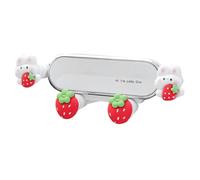 COLLBATH 2 Pièces Stand De Lapin Magnétique Voiture De Support De Téléphone Portable Mignon Se Précipiter Cloches des Stands Titulaire Ornement Voiture De Téléphone Décor Auto Gel De Silice