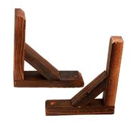 COLLBATH 2 pièces Support de Clôture Bois Multi-usage Base Piquet Fixation pour Petite Clôture Jardin Accessoires Stables et Faciles à Installer