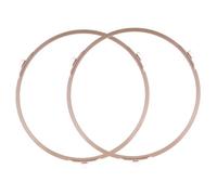 COLLBATH 2 Pièces Support de Plateau Tournant Micro Ondes Plastique Résistant à Haute Température Anneau Rond pour Four avec Roues Accessoire Micro Ondes