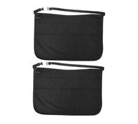 COLLBATH 2 Pièces Tablier de Coiffeur avec Poches Multiples Ceinture Ajustable pour Rangement Outils Tablier Léger et Pratique pour Coiffeurs Améliore Efficacité Au Travail Lot