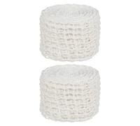 COLLBATH 2 Rouleaux Filet à Viande Élastique pour Rôtir et Fumer Maille Résistante et Réutilisable Filet de Cuisine pour Emballage et Maintien de Viandes Lot pour Barbecue et Rôtissage