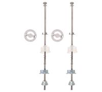 COLLBATH 2 tiges de broyage et noyau pour moulin à sel et poivre - Mécanisme de rechange en acier inoxydable pour moulin manuel, accessoires de réparation pour tournage sur bois, 10 pouces