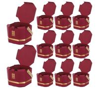 COLLBATH 20 Pièces Boîtes à Bonbons Mariage Rouge Tradition Chinoise Boîte Cadeau Vide pour Mariage et Noël