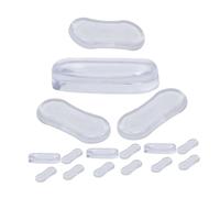 COLLBATH 20 Pièces Coussinets Silicone Transparent pour Abattant Wc Antichoc Adhésifs Réducteurs de Bruit Protection Antidérapante et Imperméable pour Fermeture Silencieuse