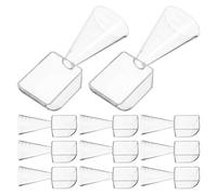 COLLBATH 20 Pièces Cuillères Doseuses en Plastique Transparent pour Masques Visage, Graduation Précise, Lot de 20 set de Pièces, Mesurette pour Poudres et Liquides, Outil Portable pour
