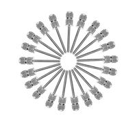 COLLBATH 20 pièces Manicure Nail Drill Bits Sanding Band Shaft Cuticle Pedicure File Replacement Heads For Nail Salon And DIY Art