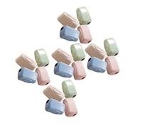 COLLBATH 20 Pièces Travel Toothbrush Caps with Secure Snap Lock Dustproof Protective Covers for Manual and Electric Brushes Lightweight Portable Set for and Adults Outdoor Use
