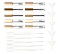COLLBATH 20 Pièces Tubes Vides Mascara avec Entonnoirs et Pipettes Transfert pour Maquillage Yeux Voyage et Usage Domicile