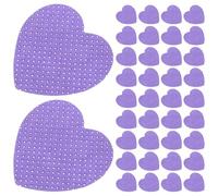 COLLBATH 200 Feuilles Lingettes Dissolvantes pour Vernis à Ongles en Coton Pourpre de Cœur Surface Douce, Nettoyant Rapide pour Manucure et Usage Mobile