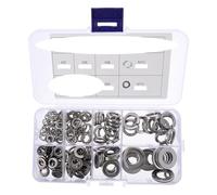 COLLBATH 200 pièces Rondelles Plates Acier Inoxydable Ultra-fines Kit Assortiment Résistant Corrosion pour Réparation et Serrage Rondelles Blocage et Élastiques