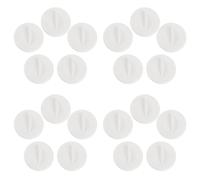 COLLBATH 24 Couvercles Blancs D’espacement Hydroponiques de 1,5 Pouce pour Trous de Plantation Pièces de Rechange pour Système Hydroponique D’intérieur Capuchons Ronds en