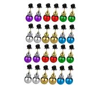 COLLBATH 24 Pièces Décorations de Barbe de Noël Mixte Pinces à Barbe Colorées Accessoires Festifs Pigtails et Coiffures Femmes