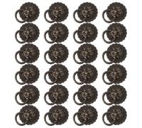 COLLBATH 24 pièces Lot de Boutons de Meuble Lion Tête Vintage Alliage de Zinc Bronze pour Poignées Tiroir et Boîtes à Vin Décoratives