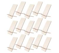 COLLBATH 25 Pièces Lot de 25 Supports de Téléphone en Bois Brut, Support Bureau Compact pour Smartphone et Tablette, Station D’Accueil Portable en Bois Naturel, Présent Original pour Maison