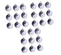 COLLBATH 27 Pièces Accessoires De Fabrication De Bijoux Breloques Pour Le Bricolage Bijoux Charmes Pendentif Charmes Yin Yang De Collier De Bijoux Yin Yang Alliage De Zinc