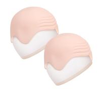 COLLBATH 2ensembles Lot de Bonnets Chauves pour Perruque Effet Chair Réaliste Adapté Cosplay Halloween Théâtre