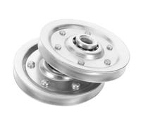 COLLBATH 2pcs Poulie Robuste à Roue en Métal 3 Pouces pour Porte de Garage Sectionnelle, Capacité 200lb, Compatibilité et Efficacité Améliorée