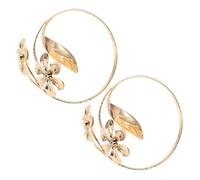 COLLBATH 2pièces Bracelets Fleuris Ajustables Manchettes Multifonctionnelles Pour Femmes Idéaux Bijoux De Poignet Ou Attaches De Rideaux Style
