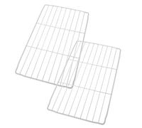 COLLBATH 2pièces Étagères Fil Métallique Blanches Pour Congélateur Organisateur Intérieur Polyvalent Pour Rangement Et Séparation Réfrigérateur Et Freezer