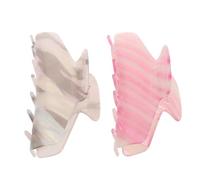 COLLBATH 2pièces Lot de Pinces à Cheveux Forme de Mâchoire Pinces à Cheveux Originales pour Queue de Cheval Accessoires de Coiffure Décoratifs Minimalistes pour Filles et Fêtes