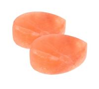 COLLBATH 2pièces Pierres de Massage au Sel Blocs de Sel Minéral Sculptés Main Exfoliants Corporels Naturels Forme de Cœur pour Bain et Spa