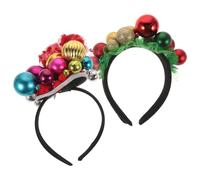 COLLBATH 2pièces Serre-tête De Noël Lot De Accessoire De Décoration De Fête Jolis Bandeaux Assortis Pour Coiffure Festive