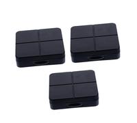 COLLBATH 3 Ensembles Boîte de Lentilles de Contact Noire avec Miroir Étui de Rangement Compact pour Voyage et Usage Quotidien Compartiments Sécurisés pour Lentilles Souples