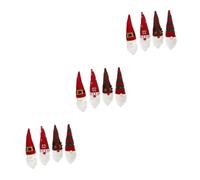 COLLBATH 3 Ensembles Couvercle De Bouteille De Vin Ambiance Noel Goodies Noel The Dessus De Bouteille De Vin GNOME Couvercle De De GNOME Artificielle 4 Pièces * 3