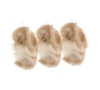 COLLBATH 3 Paquets Matériau De Nidification pour Oiseaux Mélange pour Nids De Perruches Et Pinsons pour Cachettes De Troncs Arbres Cages Jardin Cour Décoration Intérieure