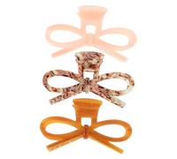 COLLBATH 3 Pièces Arc En Épingle à Cheveux Mignon Filles Arcs Mariage Clips De Griffe De Cheveux Élégant Arc Pour Les Cheveux Chignon Pinces à Cheveux Femmes Branché Acide Acétique
