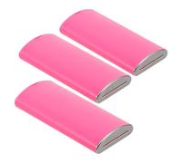 COLLBATH 3 Pièces Boîte de Rangement pour Lames de Cutter 3 Pièces Étui Compact en Plastique Rose pour Déchets de Lames Cassées Conteneur Sécurisé pour Films Teintés Automobile et Usage