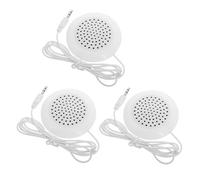 COLLBATH 3 Pièces Mini Haut-Parleur Portable pour Oreiller avec Prise Jack Barre de Stéréo pour Sommeil Profond Compatible Ordinateurs Blanc