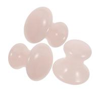 COLLBATH 3 Pièces Pierre de Massage Visage Rose Outil Gua Sha Champignon Cristal Massage Facial Rafraîchissant et pour Soins Peau Femme