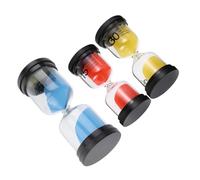 COLLBATH 3 Pièces Sablier de Table Minuterie de Couleur Rouge Jaune Bleu pour Bureau Maison Décoration et Pratique