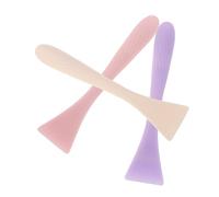 COLLBATH 3 Pièces Silicone Face Mask Brush Applicator Set Flexible Gentle Facial Mud Spatulas For Smooth Skincare Application Exfoliating Cleansing Tools