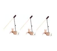 COLLBATH 3 Pièces Teaser de Chat Jouets Jouet Casse-tête pour Chat Fournitures de Chat Interactive Cat Toy Jouet pour Chat Cloche Teaser pour Chat Bambou