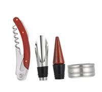 COLLBATH 3 pièces Tire-Bouchon de Vin Premium Ensemble Ouvre-Bouteille et Collier Verseur Ergonomique pour Maison Bar Restaurant