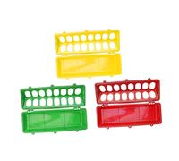 COLLBATH 3 Pièces Toine Alimentaire Anti-Swing mangeoire à Pigeons mangeoire pour volaille Bol de caille Trous mangeoire à volaille Bol de Nourriture pour Poulet Plastique Couleur Aléatoire