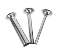 COLLBATH 3 Pièces Tube de Remplissage Saucisse Acier Inoxydable Embouts Résistants pour Poussoir Manuel Compatible Viande Hachée Usage Cuisine Domestique
