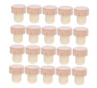 COLLBATH 30 Pièces De Bouteille De Vin Rouge De Beech Stoppers En Liège Conique Bouchon De Liège En Forme De t Bouchons Coniques De Bouteille Hêtre Beige