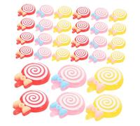 COLLBATH 30pièces Breloques Résine à Dos Plat Patch Diy Pour Accessoires De Cheveux Pendentifs Sucette Pour Breloques Pendantes Accessoires Pour Filles