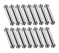 COLLBATH 35 Pièces Moules Croissant Spirale Acier Inoxydable Moules Danois Creux Cuisson Uniforme et Nettoyage Facile Adaptés pour Croissants et Cornets Crème