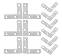 COLLBATH 36 pièces Equerre Acier Inoxydable Fixation Angle Plat Robuste pour Quincaillerie Placards Support Assemblage Angle Équerre Fixation Étagère Polyvalente pour Meubles et DIY