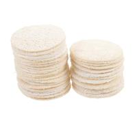 COLLBATH 36 pièces Lot de Tampons Exfoliants Visage Loofah Naturel Épurateur Peau Multifonction pour Gommage Visage Nettoyage Quotidien et Éponge Luffa Compacte et Portable